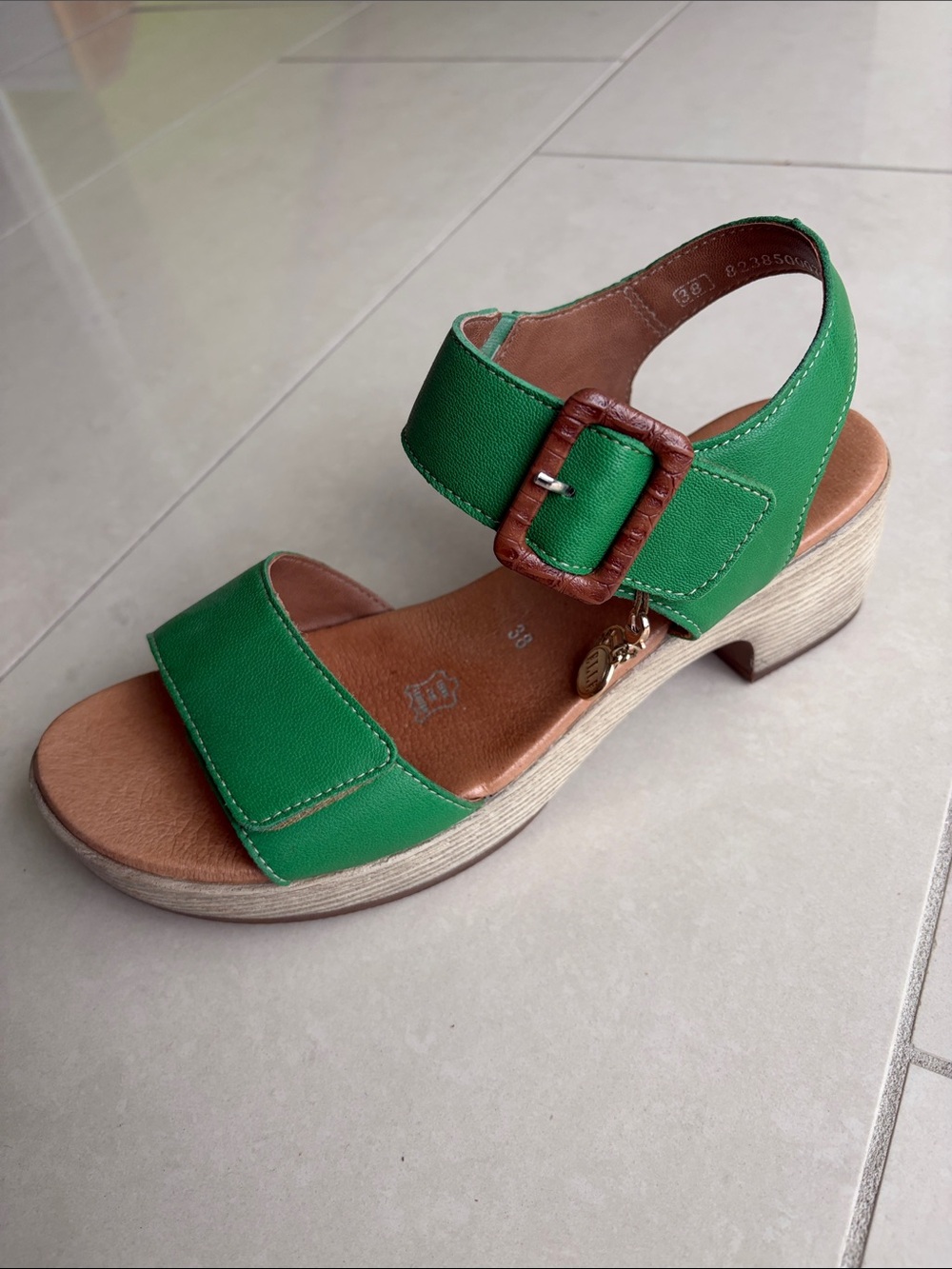 Remonte Soft Green Women's Comfort Block Heel Sandals
